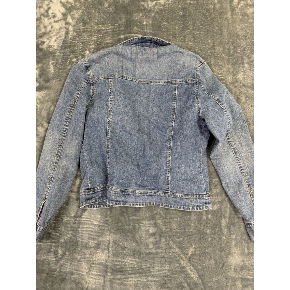 Code Bleu Womens Medium Denim Jacket Button-Up Fr… - image 2